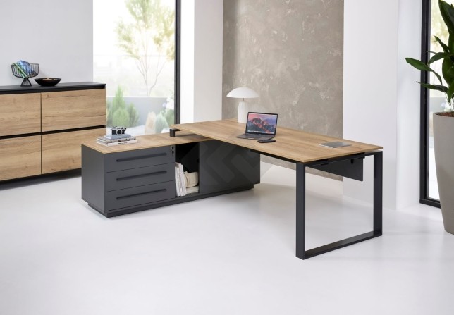 Cube directie bureau 224x180cm